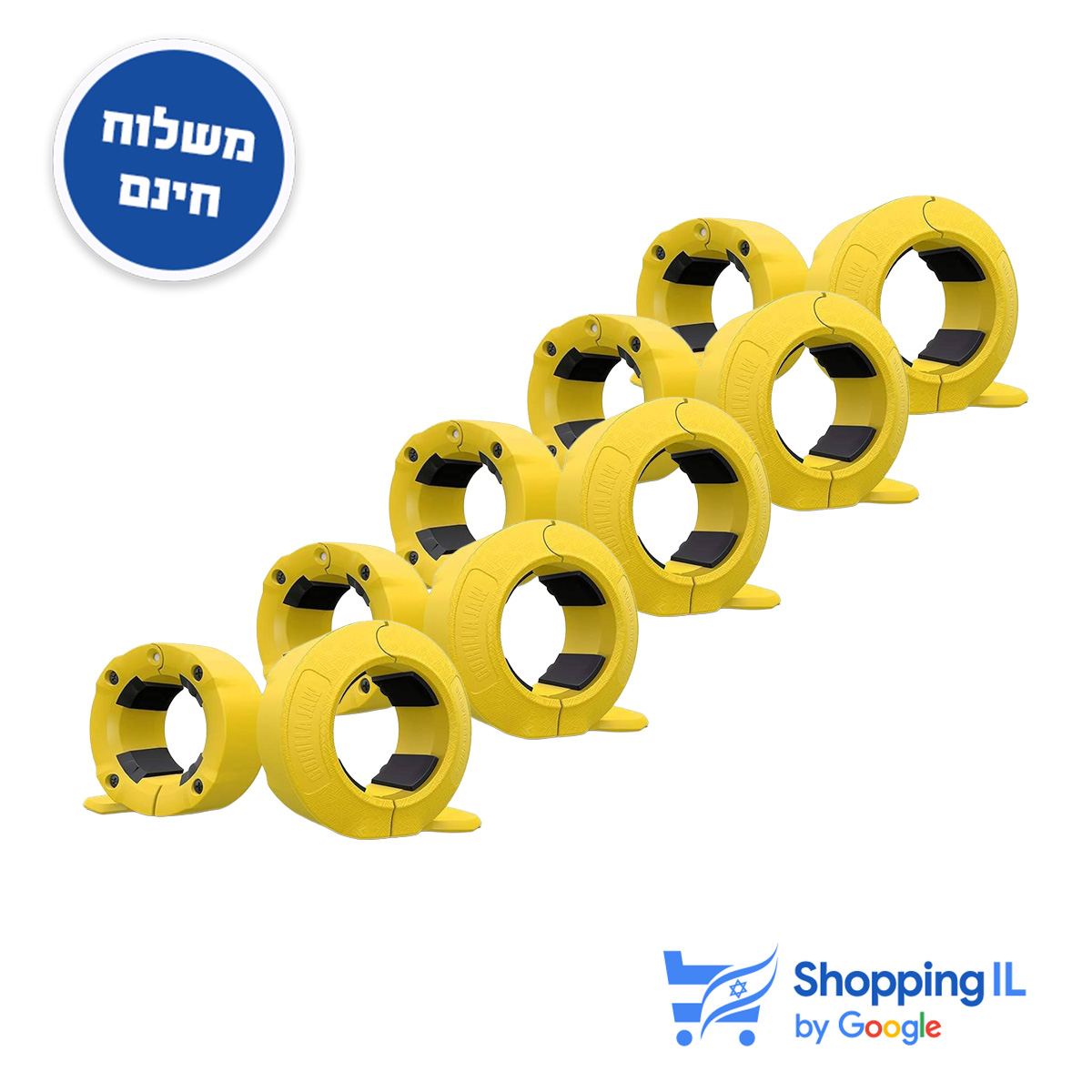 חבילה של 5 זוגות סוגרים למוט - GORILLA JAW